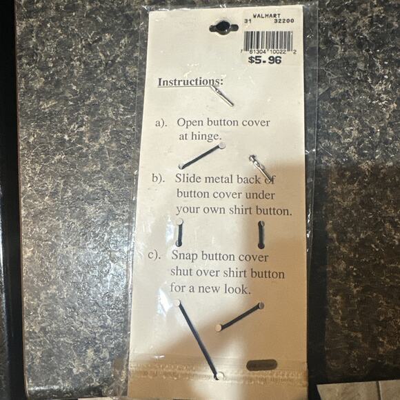 Vintage Button Covers Fashion Accessory Snap on Faux Pearl Makeover Brass - Picture 4 of 4